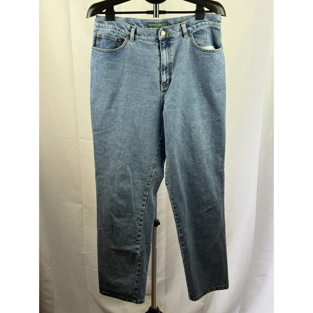 Lauren Ralph Lauren Jeans Womens 14 Relaxed‎ Straight Leg Light Wash Denim